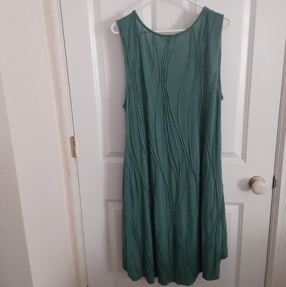 Teal Sleeveless Windhorse Dress with Two Pockets size XXL, NWT